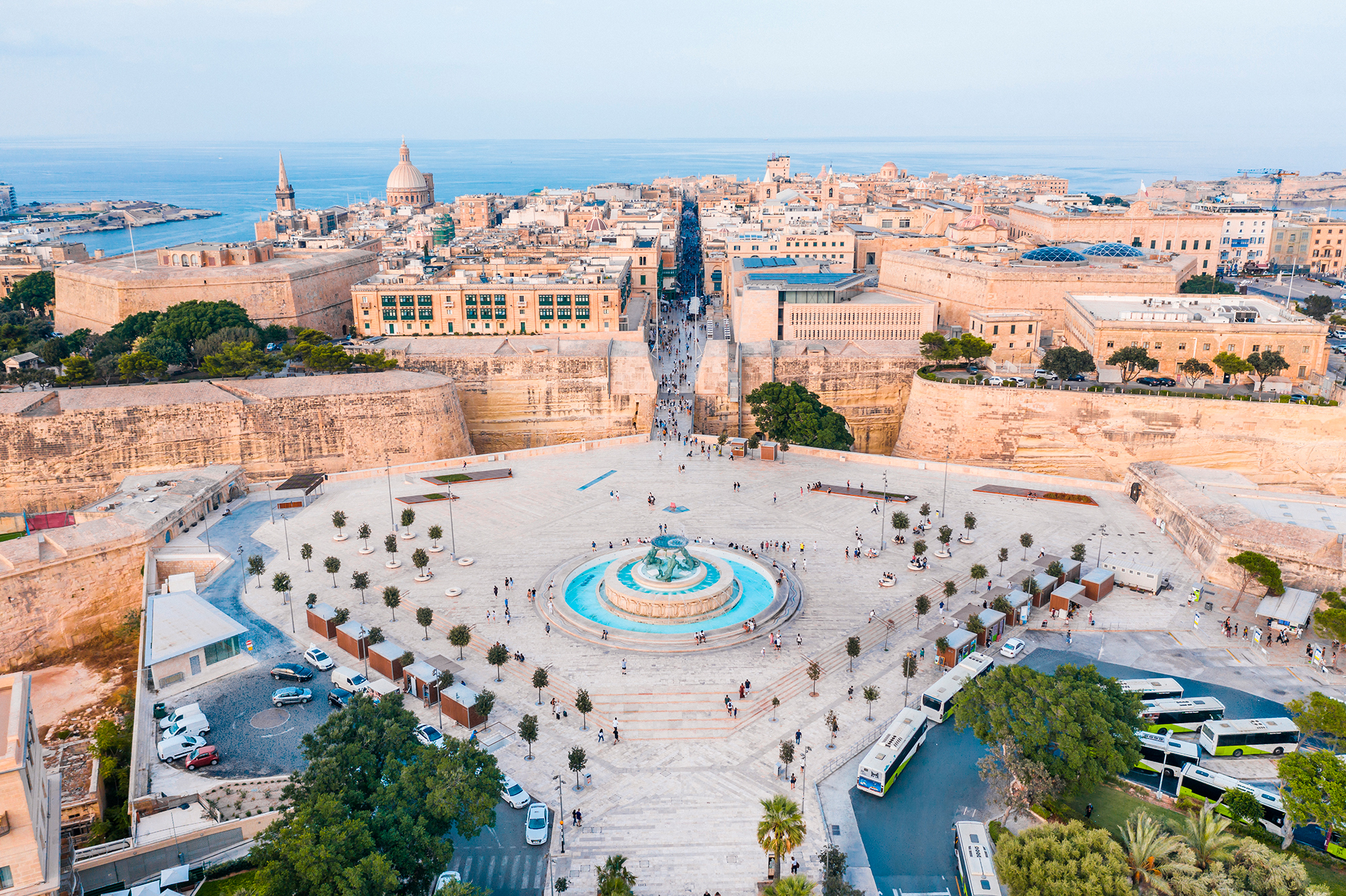 Fontana del tritone a Valletta